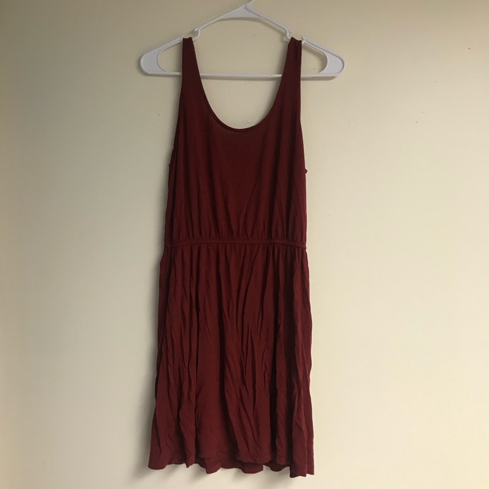 H&M Dark Red Casual Dress